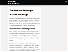 Tablet Screenshot of bitcoinexchange.org